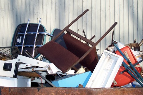 Skip being delivered to a construction site